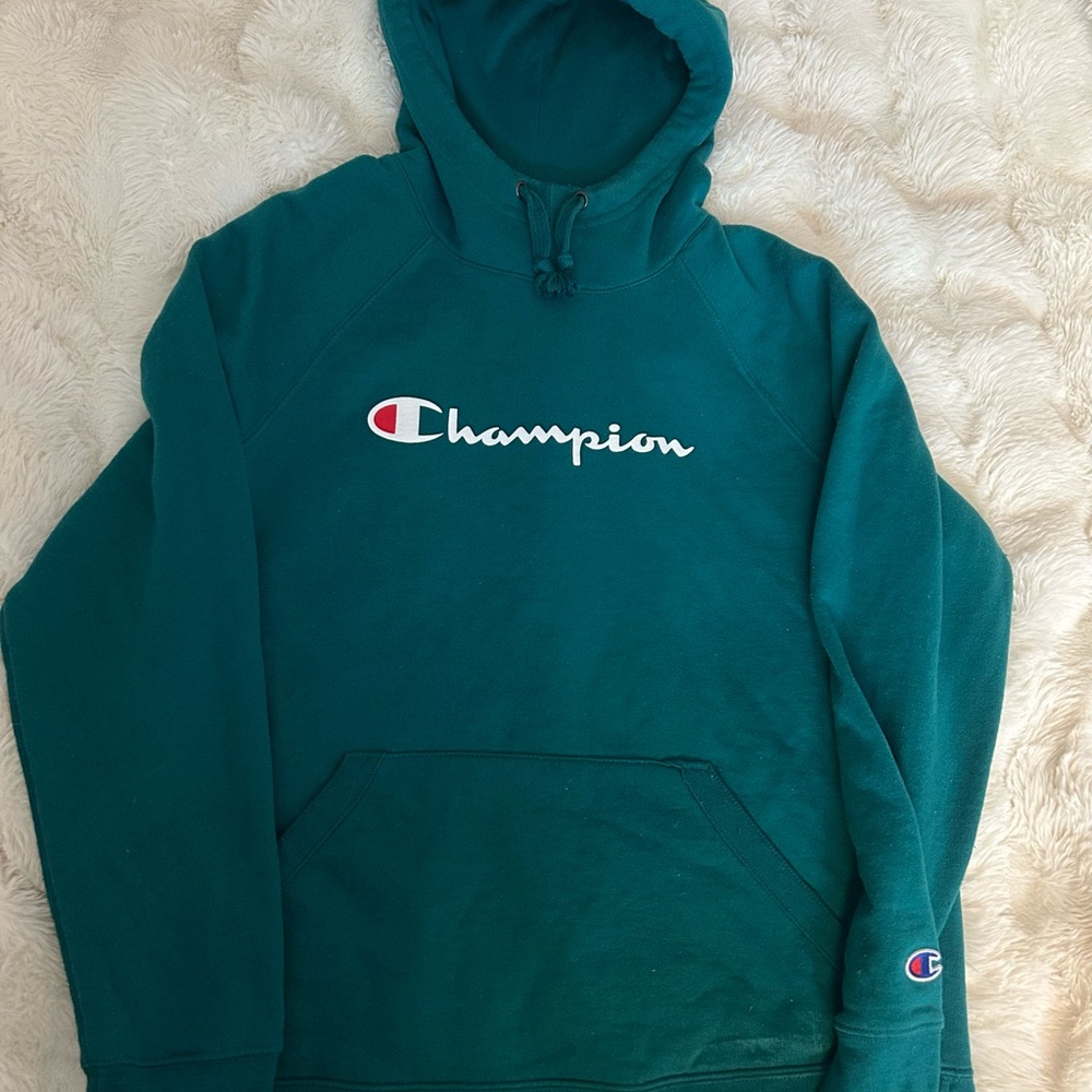 Champion Teal Hoodie